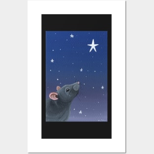 Stargazing Rat Posters and Art